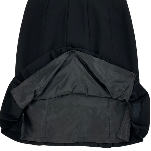 Jones Studio Separates Box Pleat Hem Black Skirt Size 10 - Picture 5 of 14